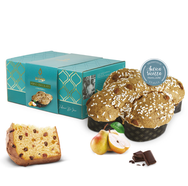 Colomba con pezzi pera e pepite di cioccolato - 1 Kg