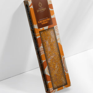 Tavoletta di cioccolato al latte con granella di caramello salato